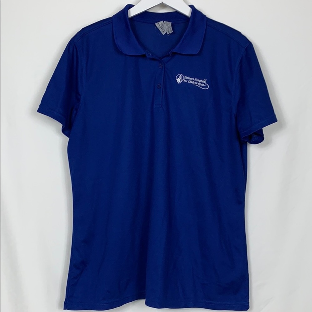 Clique ladies golf polo royal blue size XXL